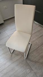 sedia moderna Pony bianca