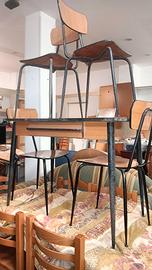 tavolo con sedie vintage 