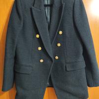 blazer doppio petto nero 