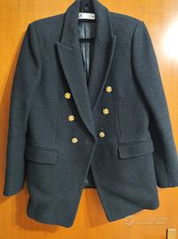 blazer doppio petto nero 