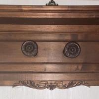 Appendiabiti cappelliera in legno massiccio