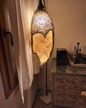 lampada in rame ritorto