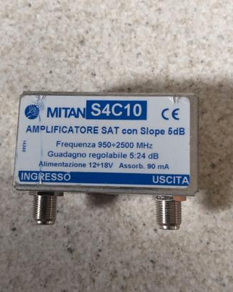 amplificatore SAT con Slope 5db