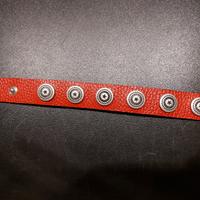 Braccialetto pelle rossa