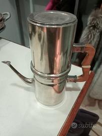 Macchina per caffè Napoletana in Argento 800 antic