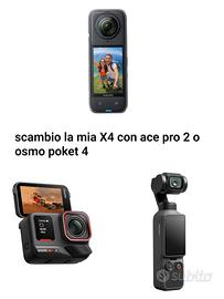 insta360 x4 per insta360 ace pro 2 o poket 4