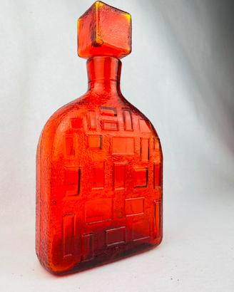 Empoli Made In Italy Decanter Vetro  Vintage 70s