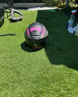 Casco moto con auricolare
