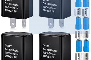 4 Relè lampeggianti regolabili per frecce Led