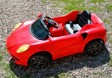 Auto Elettrica Alfa Romeo Rossa per bambini