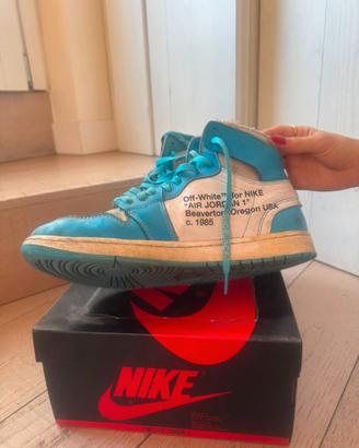 Off-White Air Jordan 1 UNC University Blue EU 44