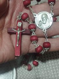 Rosario P.Pio in legno profumato 