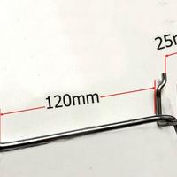 60 GANCI PER PANNELLI FORATI  PASSO 25mm