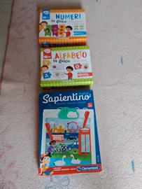 puzzle alfabeto e numeri gioco bambini
