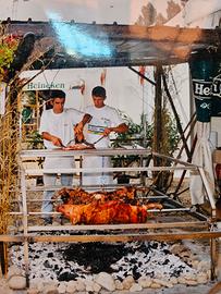 griglia cuoci maialino motorizzata