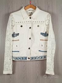 Desigual giubbino  White lace taglia 42