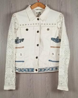 Desigual giubbino  White lace taglia 42