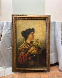 Quadro Ritratto Femminile Fine 800