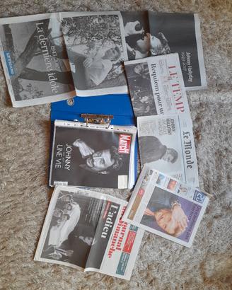Articoli su Johnny Hallyday in francese 