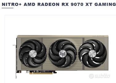 NITRO+ AMD RADEON RX 9070 XT GAMING OC 16GB scheda