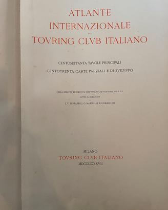 Atlante Internazionale Touring Club Italiano 1927