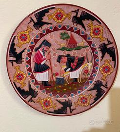 Piatto antico ceramica Sarda