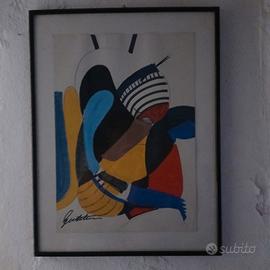 dipinto, Aldo gentilini,  opera senza titolo 