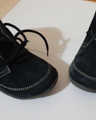 scarponcini scamosciati blu per bimba