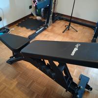 Panca palestra e kit manubri 
