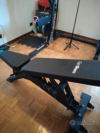 Panca palestra e kit manubri 
