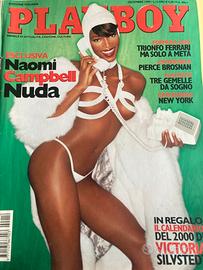 PLAYBOY dicembre 1999 NAOMI CAMPBELL + poster