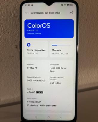 Smartphone Oppo 4G android