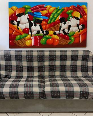Quadro su tela grande 150x102 cm – moderno etnico