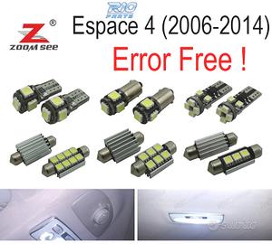 KIT 23 LAMPADE LED INTERNE 06-14 RENAULT ESPACE 4 
