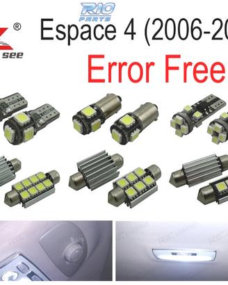 KIT 23 LAMPADE LED INTERNE 06-14 RENAULT ESPACE 4 