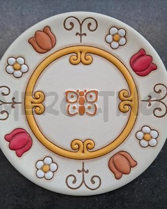 THUN PIATTO FARFALLA E FIORI