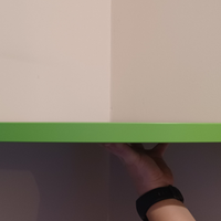 Mensola angolare verde