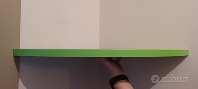 Mensola angolare verde