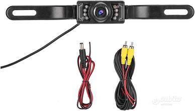 TELECAMERA PER AUTO FULL HD A 8 LED RETROCAMERA