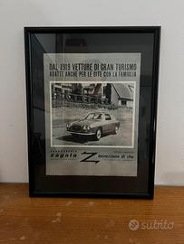 Pubblicità vintage originale Lancia Flavia Zagato