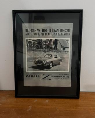 Pubblicità vintage originale Lancia Flavia Zagato