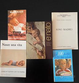 Set libri puericultura gravidanza ricette anni ‘80
