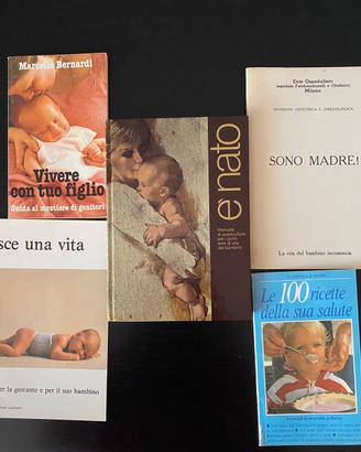 Set libri puericultura gravidanza ricette anni ‘80