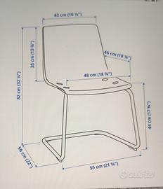 sedia trasparente ikea
