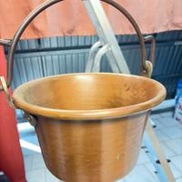 Pagliolo antico in rame