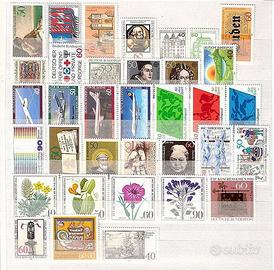 GERMANIA 1980/1989 annate complete fbolli nuovi
