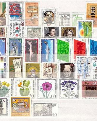 GERMANIA 1980/1989 annate complete fbolli nuovi