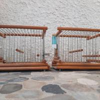 Gabbie fatte a mano legno/acciaio