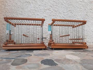 Gabbie fatte a mano legno/acciaio