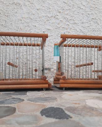 Gabbie fatte a mano legno/acciaio